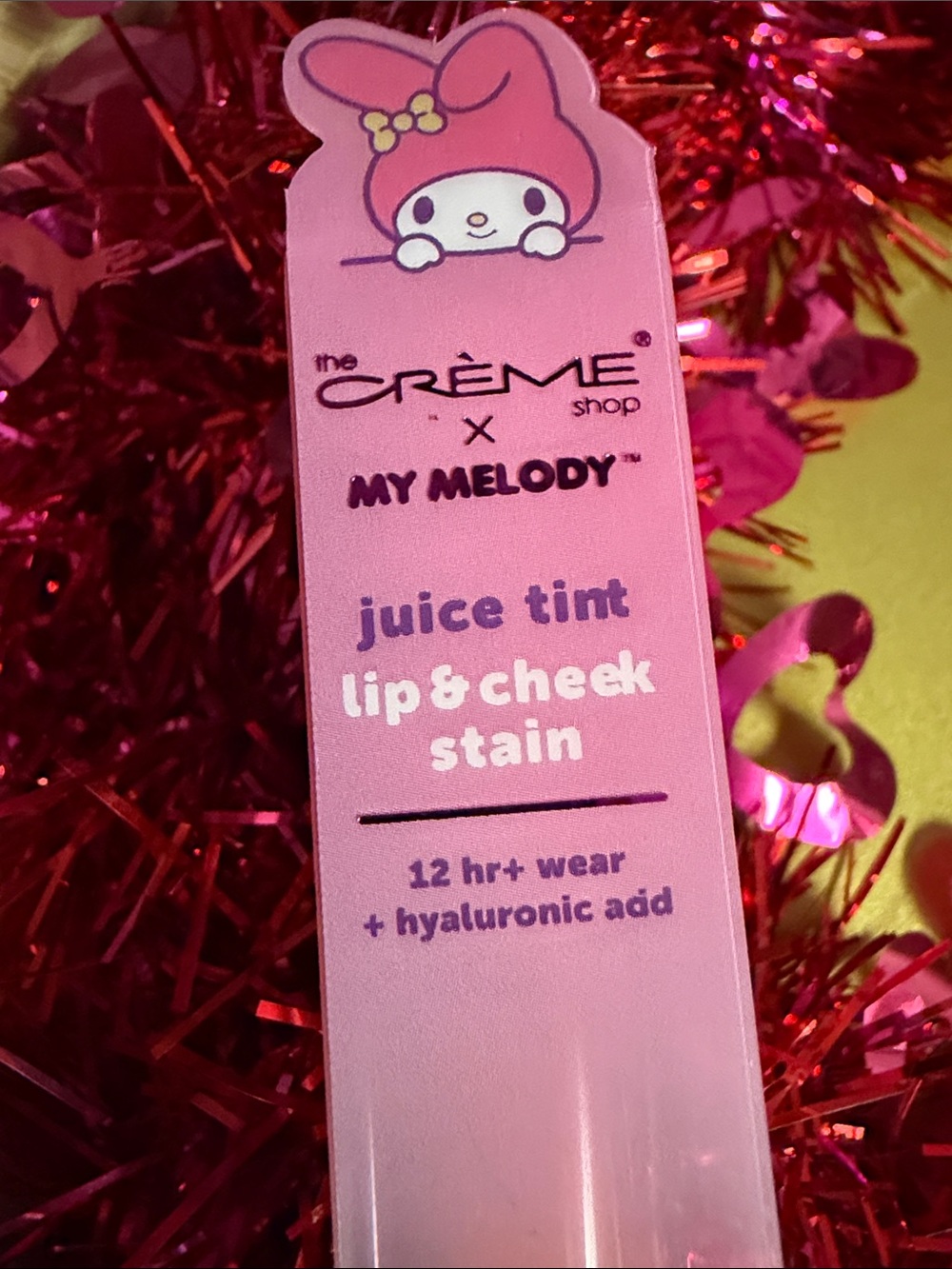 The Crème Shop x My Melody Juice Tint Lip & Cheek Stain — cookie crush